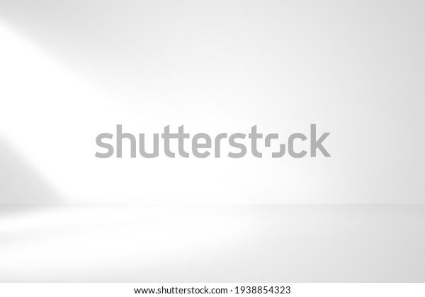 Soft gray studio room background with window\
with light from window, without any textures used for background\
and display your\
product.