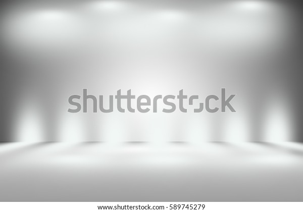 Soft Gray Studio Room Background Grey Stock Illustration 589745279