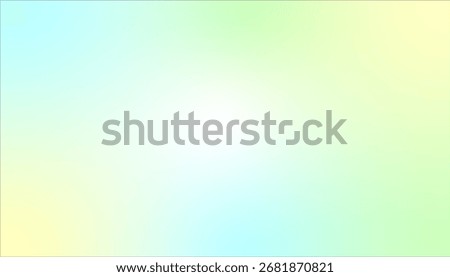 Soft Green Blue Gradient Background Vector in gradation soft green and blue