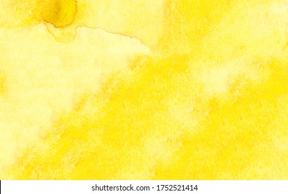 Bright yellow watercolor 