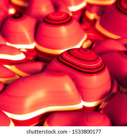 Soft, nice abstract background in bright colors. 3d illustration, 3d rendering.