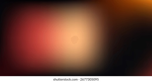 A soft, out-of-focus abstract image featuring a warm blend of red and orange tones against a dark, black background, evoking a sense of depth.