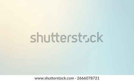 Soft pastel gradient background offering minimal abstract concept with gentle blue and beige hues for creative design uses