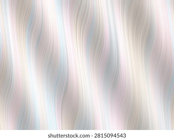 Soft pastel stripes flow vertically across the image. Gentle curves create a soothing, dreamlike motion. Whispering hues blend in delicate gradients
