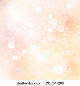 Soft peach and light pink color background with bokeh effect. Can be used for invitation, greeting card, thank you card, save the date, wrapping, print, decoration, cover, bacgroinds and backdrops. - Powered by Shutterstock