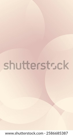 Soft pink background with overlapping circular patterns. The background has a smooth texture, featuring pink and cream hues for a gentle look. Mobile wallpaper background with copy space.