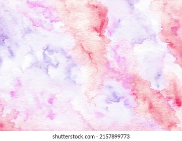 Soft pink, violet gradient watercolor texture background for design. Watercolor painted backdrop, high resolution seamless texture. There is blank place for text, textures design art work or product. 