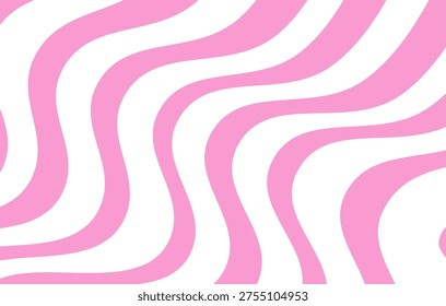 Soft pink wavy abstract pattern background with smooth flowing lines suitable for modern decorative design.