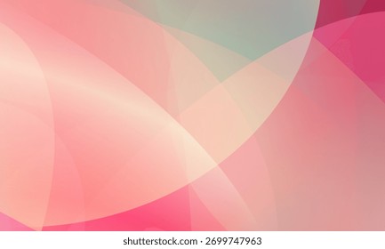 A soft, semi-transparent abstract background featuring overlapping shapes in delicate pinks and greens. Its gentle gradient provides a visually pleasing, modern design element.