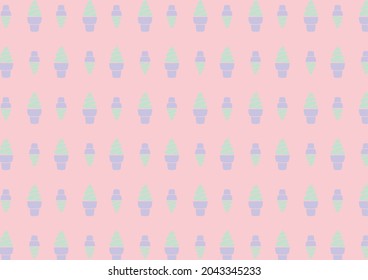 Soft Serve Ice Cream Color Pattern