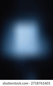 Soft showing soft blue gradient light blur on dark background texture. resolution use. Clear deta...