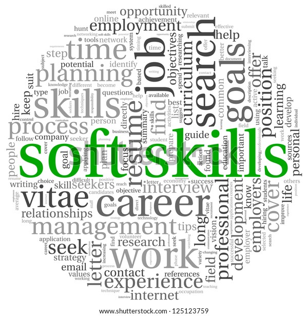 Soft Skills Concept Word Tag Cloud Stock Illustration 125123759