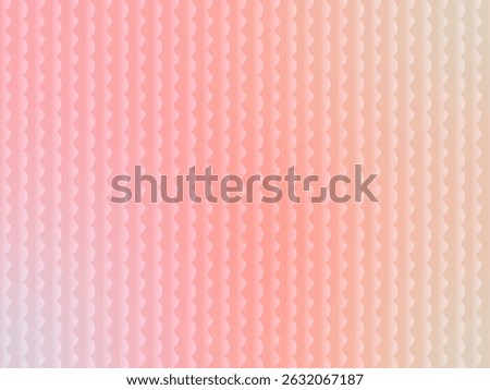 A soft, subtle scalloped pattern in pastel pink, peach, and beige. This seamless, repeating design features a delicate ombre gradient, ideal as a background, wallpaper, or textile design element.