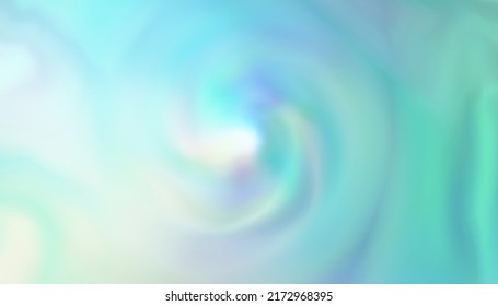 Soft Turquoise Blue And Violet Green Blur Party Swirl Lines Background Concept For Modern Holiday Winter Banner. Vintage Glowing Color Spin Circle Vortex Lightening Motion Blur	