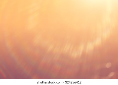 Soft Warm Light Rays, Sun Glare Background