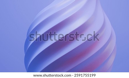 Soft waves abstract shape in blue background