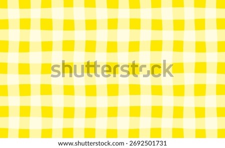 A soft yellow checkered background pattern similar to that used on placemats