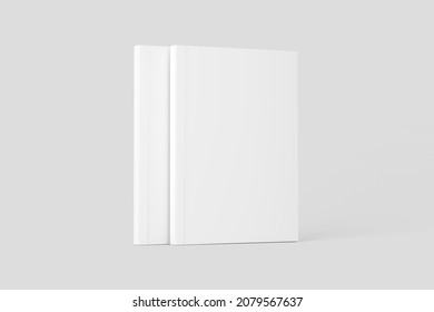 Softcover Book Cover White Blank 3D Rendering Mockup