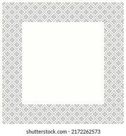 Software Created  Cross Stitch Pattern Of Picture Frame 