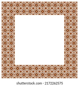 Software Created  Cross Stitch Pattern Of Picture Frame 