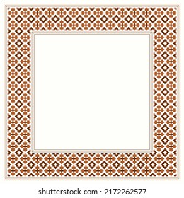 Software Created  Cross Stitch Pattern Of Picture Frame 