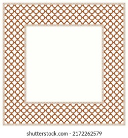 Software Created  Cross Stitch Pattern Of Picture Frame 