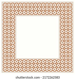 Software Created  Cross Stitch Pattern Of Picture Frame 