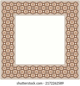 Software Created  Cross Stitch Pattern Of Picture Frame 