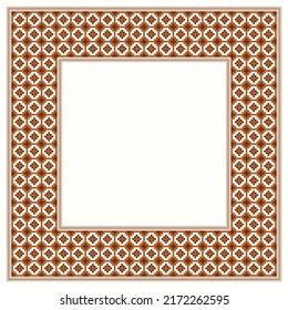 Software Created  Cross Stitch Pattern Of Picture Frame 