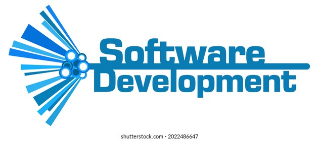 Software Development Text Written Over Blue Stock Illustration ...