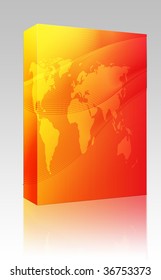 Software Package Box Map World Illustration Stock Illustration 36753373 ...