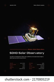 Soho Space Probe 3D Illustration Poster