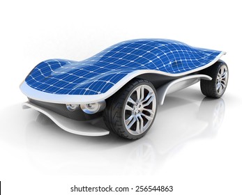 Solar Car 3d Concept