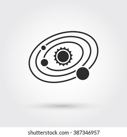 Solar System Icon Stock Illustration 387346957 | Shutterstock