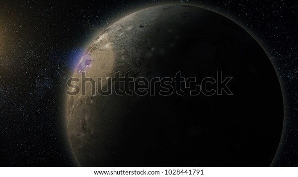 Solar System Named English Europe Moon Stock Illustration