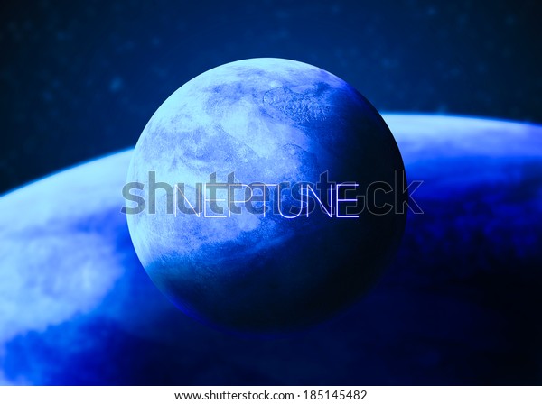 Solar System Planet Neptune Elements This Stock Illustration