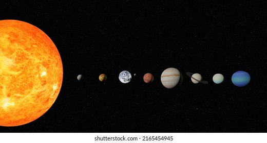 Solar System Planets Outer Space Mercury Stock Illustration 2165454945 ...