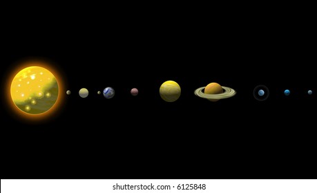 Solar System Showing Planes Aligned