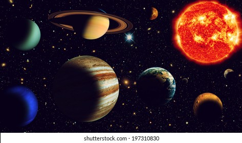 Space Planets Universe Cosmic Abstract Background Stock Photo (Edit Now ...