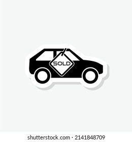 Sold Car Automobile Deal Sale Sticker Icon