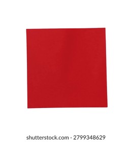 A solid red square is centered against a black background, presenting a stark contrast in color and form.