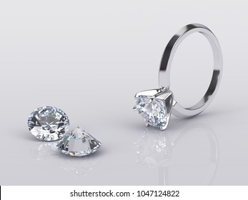 loose diamond on ring