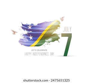 Solomon Islands Independence day creative art - Powered by Shutterstock