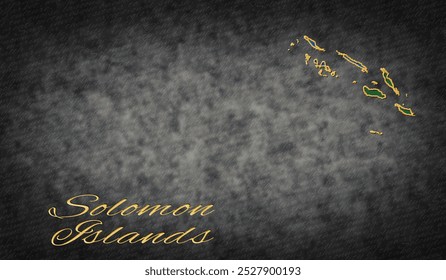 Solomon Islands Symbols, Map of Solomon Islands Background - Powered by Shutterstock