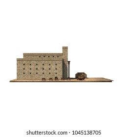 Solomons Temple On White. 3D Illustration