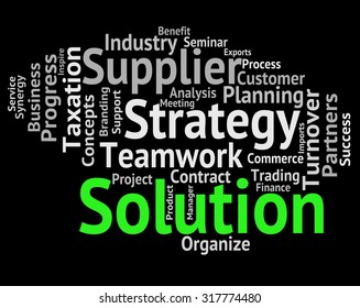 Solution Word Indicating Resolution Text And Solved