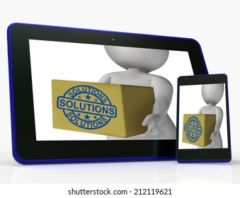 Solutions Box Meaning Solving Problems And Improvement