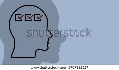 solving assigned tasks, ticks in the head