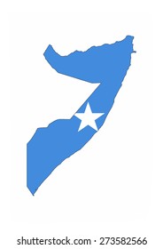 Somalia Country Flag Map Shape National Stock Illustration 273582566 ...