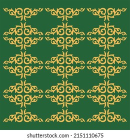 Songket Batik Indonesia Borneo Malaysia Brunei Singapore Best Design Seamless Heritage Ornament Fabric Pattern Weaving For Wallpaper Tshirt Home Interior Vintage Printing Logo Engraving A92